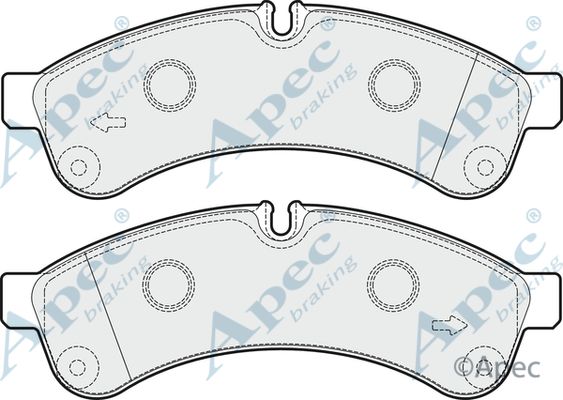 APEC BRAKING stabdžių trinkelių rinkinys, diskinis stabdys PAD1645